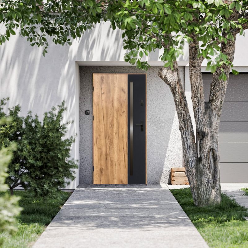 Yderdør O.K. Doors Arteon black 90 venstre grandson