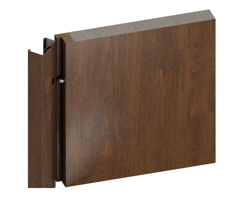 Yderdør O.K. Doors Azzuro 90 venstre valnød