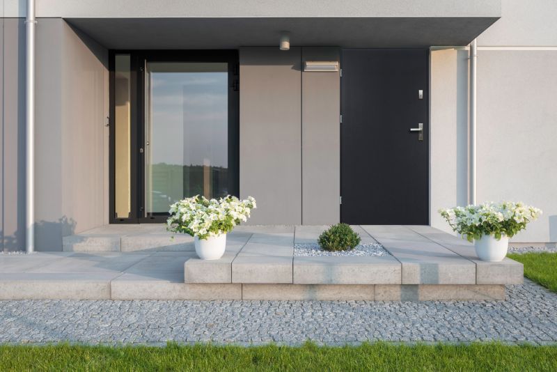 O.K. Doors Artemida P55 90 venstre fuld yderdør i antracit