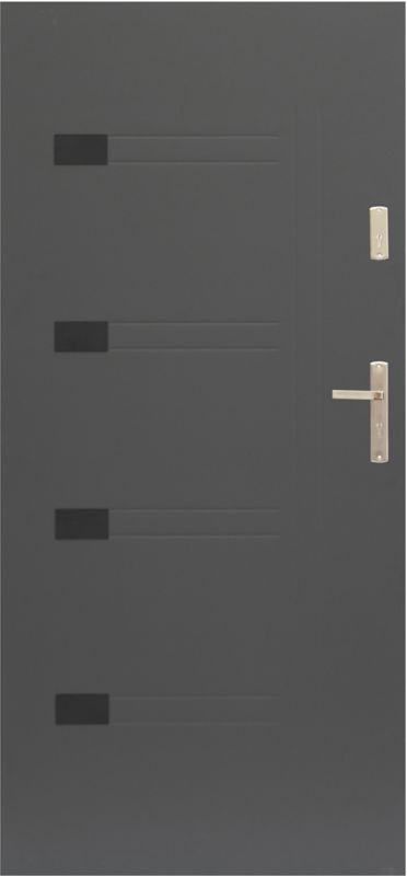 Yderdør Prado 80 venstre antracit