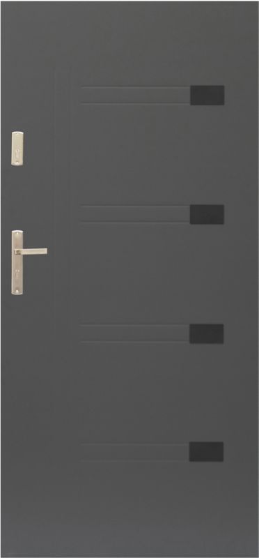 Prado 90 højre yderdør i antracit