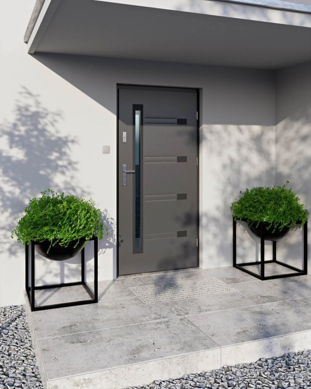 Yderdør Zitron 80 højre antracit