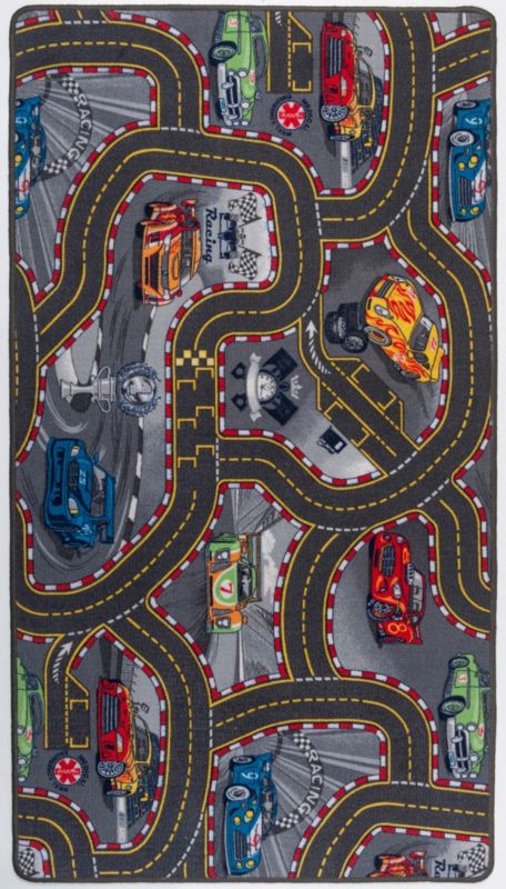 Børnetæppe 100 x 180 cm racerbane
