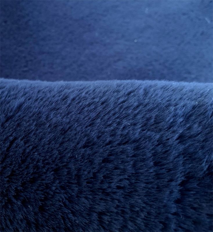 Balta Lop rundt tæppe 80 cm i marineblå