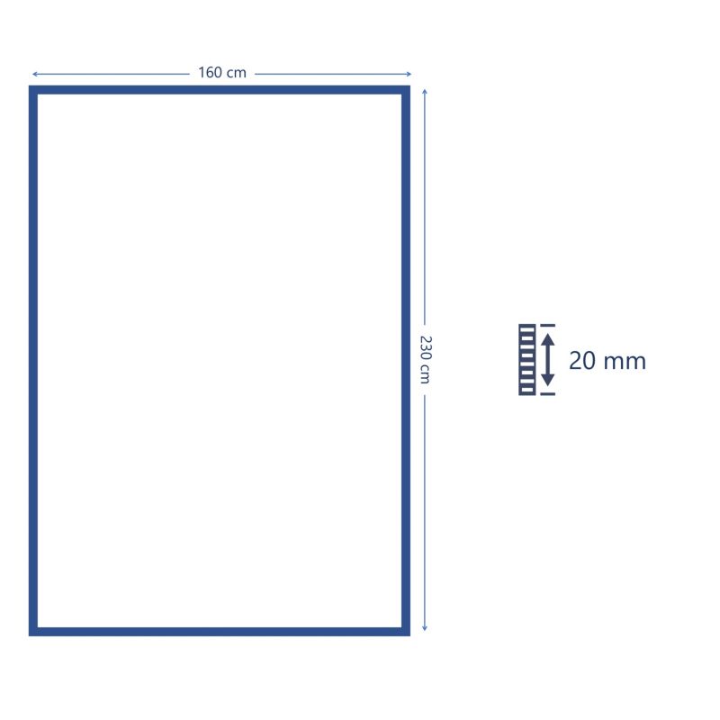 GoodHome Bi Fabric tæppe 160 x 230 cm gul