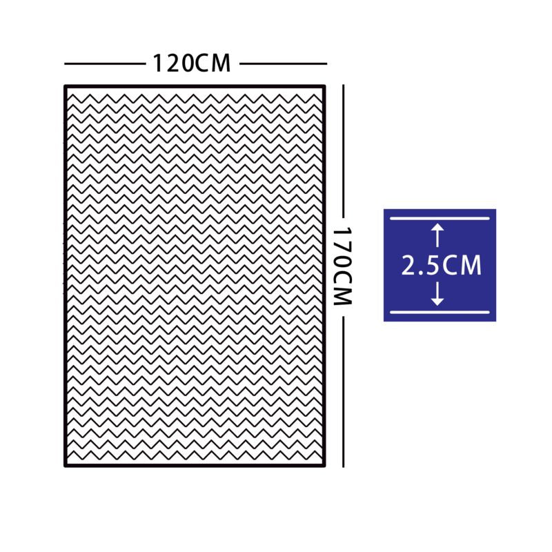 GoodHome Manzo tæppe 120 x 170 cm i marineblå