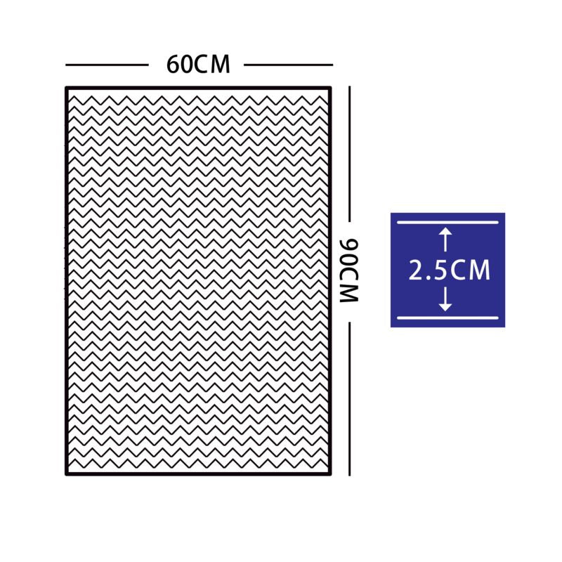 GoodHome Manzo tæppe 60 x 90 cm i mørkeblå