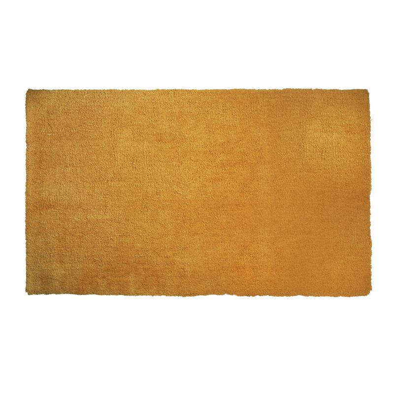 GoodHome Manzo tæppe 80 x 150 cm i sennepsgul