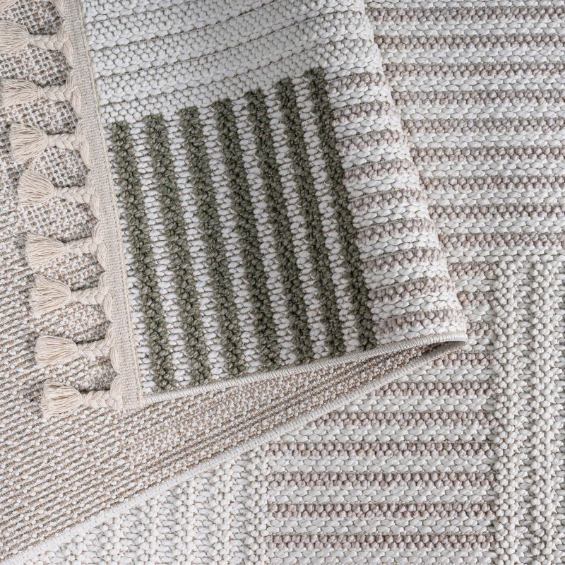 Jardin Geo tæppe 140 x 190 cm i grøn