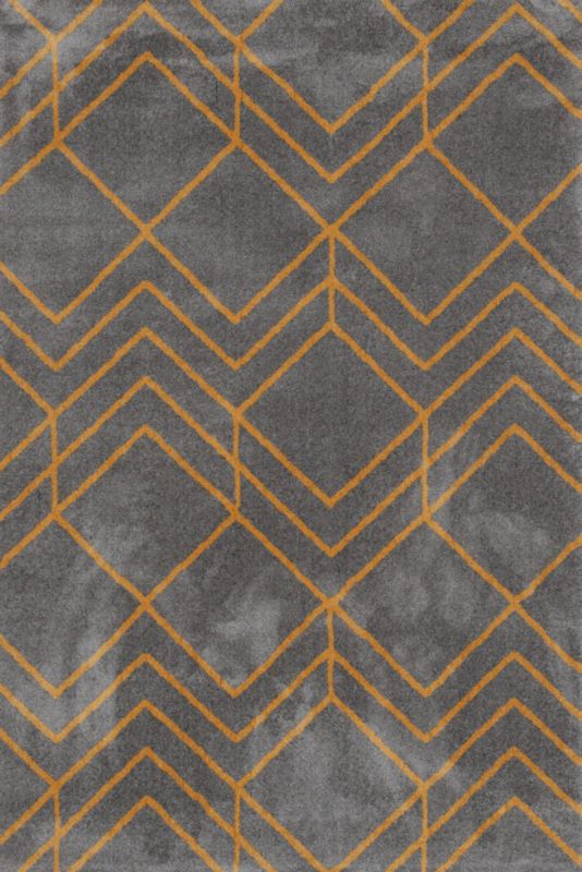 Sintelon Creative tæppe 200 x 290 cm grå / gul