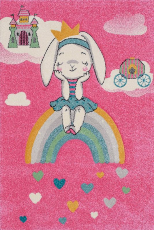 Sintelon Pastelkids tæppe 120 x 170 cm med kaninmotiv