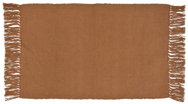 Tæppe 50 x 80 cm i kanelbrun