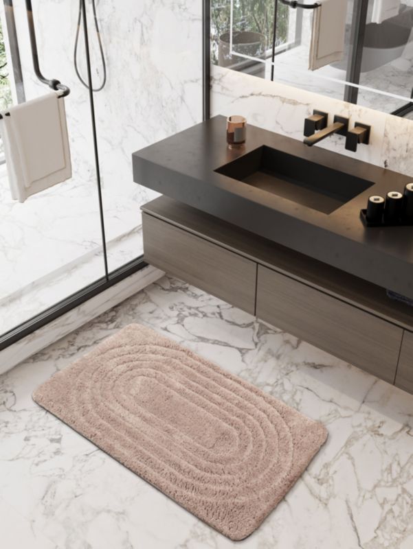 Badeværelsesmåtte Carmen 60 x 100 cm Beige 1 stk.