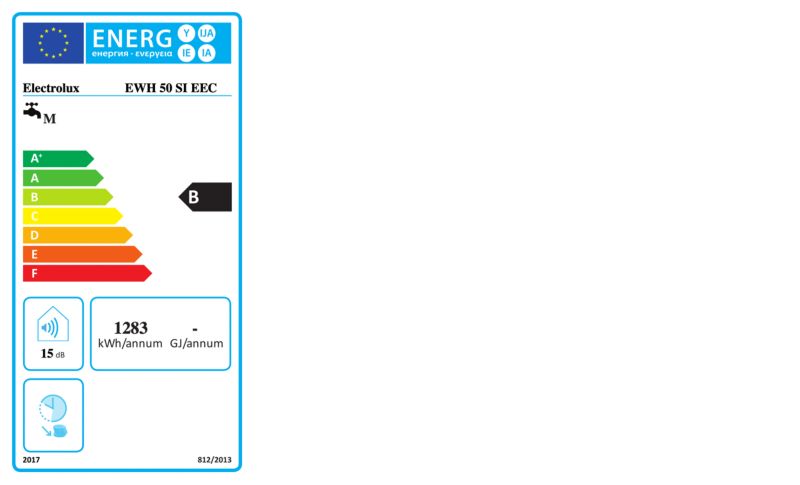 Elektrisk akkumulerende vandvarmer Electrolux, hvid, 1 stk.