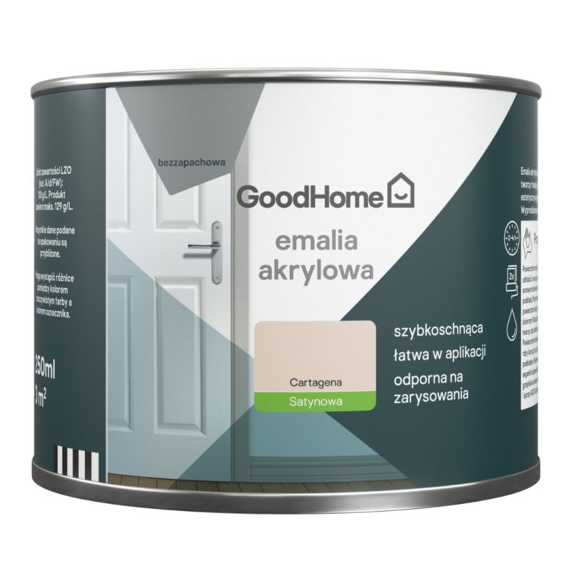 GoodHome Cartagena akryl-emalje, pletresistent, 0,25 l