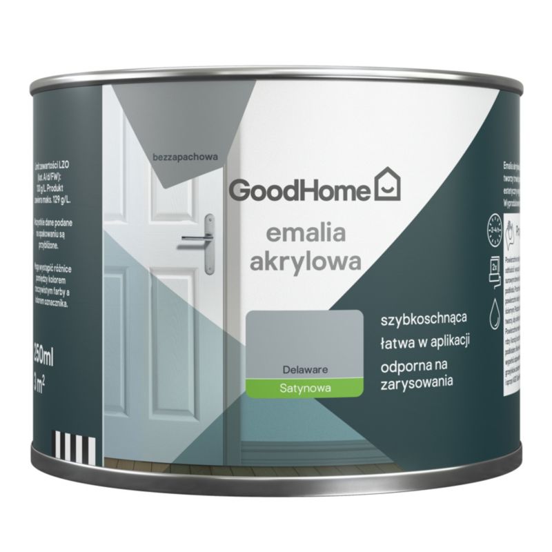 GoodHome Delaware akryl-emalje, pletresistent, 0,25 l