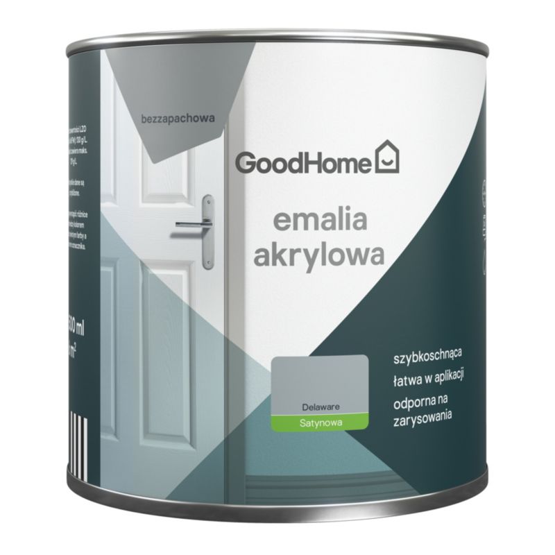 GoodHome Delaware akryl-emalje, pletresistent, 0,5 l