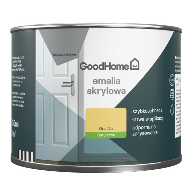 GoodHome Gran Via akryl-emalje, pletresistent, 0,25 l