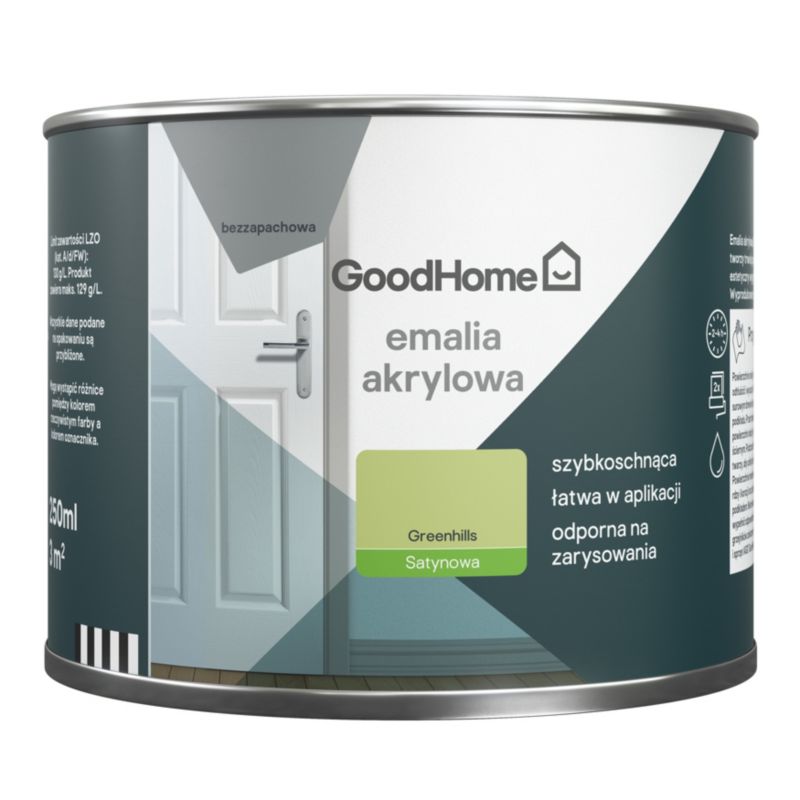 GoodHome greenhills akryl-emalje, pletresistent, 0,25 l