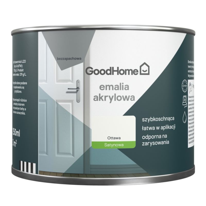 GoodHome Ottawa akryl-emalje, pletresistent, 0,25 l