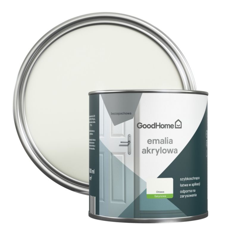 GoodHome Ottawa akryl-emalje, pletresistent, 0,5 l
