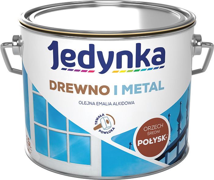 Alkydemalje Jedynka Træ og Metal mellembrun glans 2,5 l