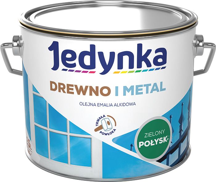Alkydemalje Jedynka Træ og Metal grøn blank 2,5 l