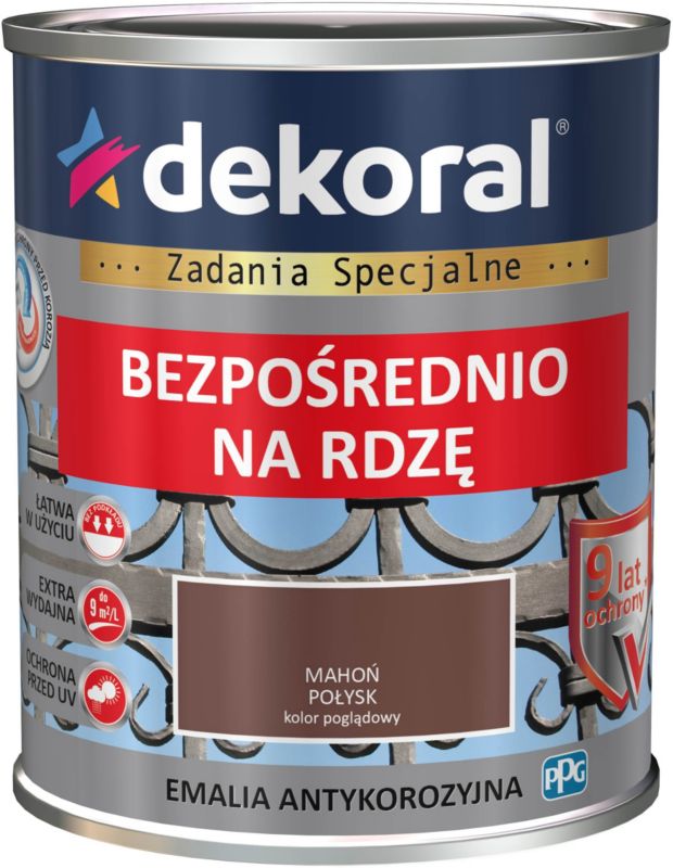 Antikorrosionsmaling Dekoral mahogni 0,65 l
