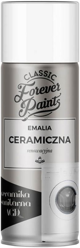 Forever Paints keramisk renoveringsemalje 400 ml hvid