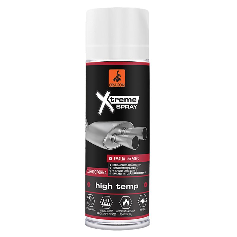 Dragon varmebestandig emalje 0,4 l hvid