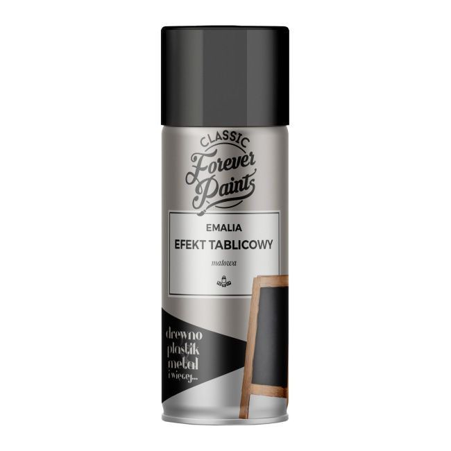 Forever Paints tavleeffekt emalje 400 ml mat sort