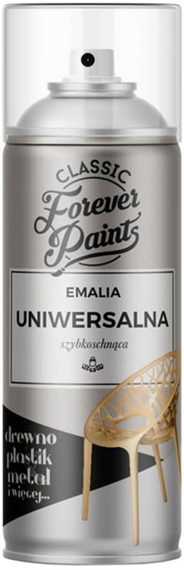 Forever Paints universal hurtigttørrende emalje 400 ml klar med glans