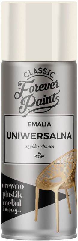 Forever Paints universel hurtigtørrende emalje 400 ml, offwhite