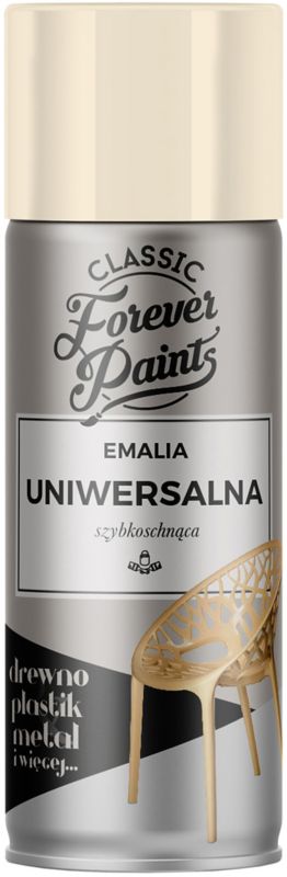 Forever Paints universal hurtigttørrende emalje 400 ml elfenben