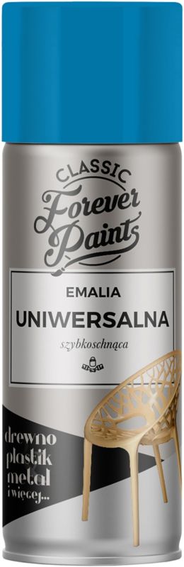 Forever Paints universal hurtigttørrende emalje 400 ml blå