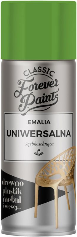 Forever Paints universal hurtigttørrende emalje spray 400 ml lys grøn