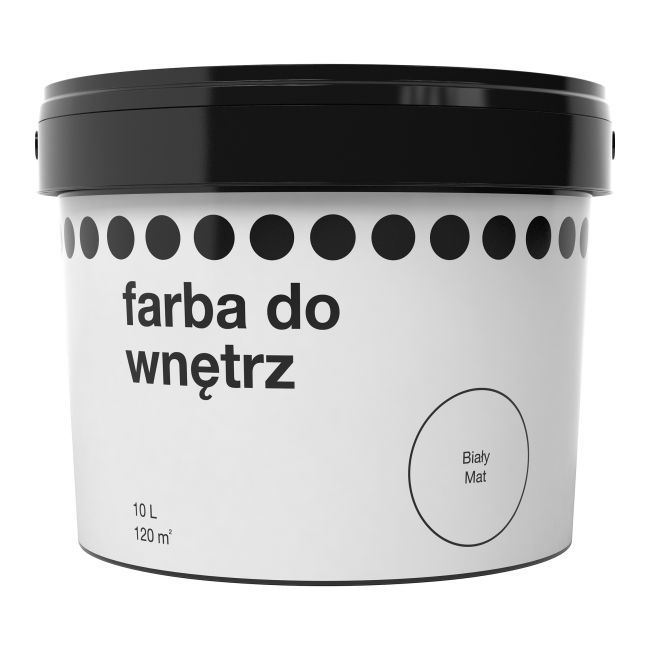 Mat hvid maling 10 l