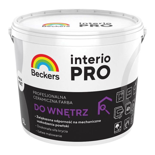 Beckers Interio Pro keramisk maling hvid 5 l