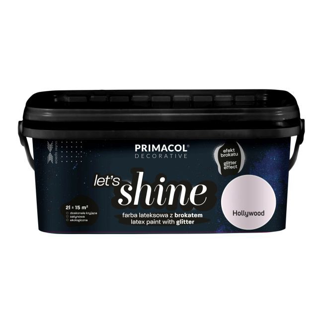 Primacol Let's Shine Hollywood dekorativ maling lys rosa 2 l