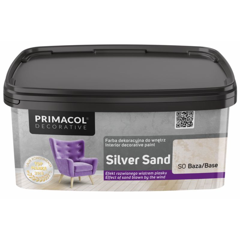 Primacol silver sand dekorativ strukturmaling 1 l