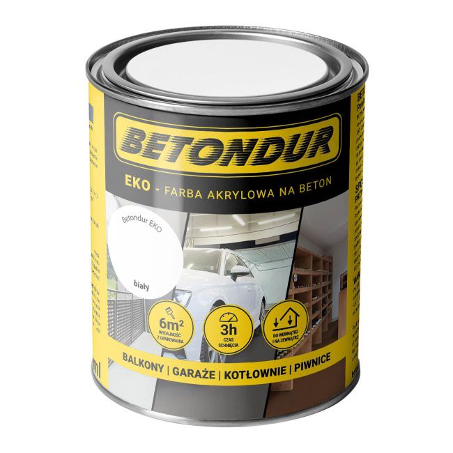Betondur Eko hvid betonmaling 0,75 l