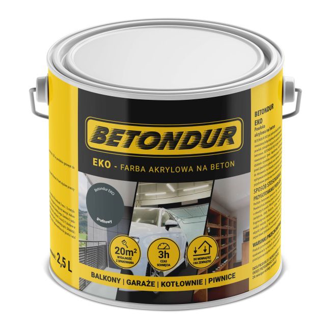 Betondur Eko grafit betonmaling 2,5 l