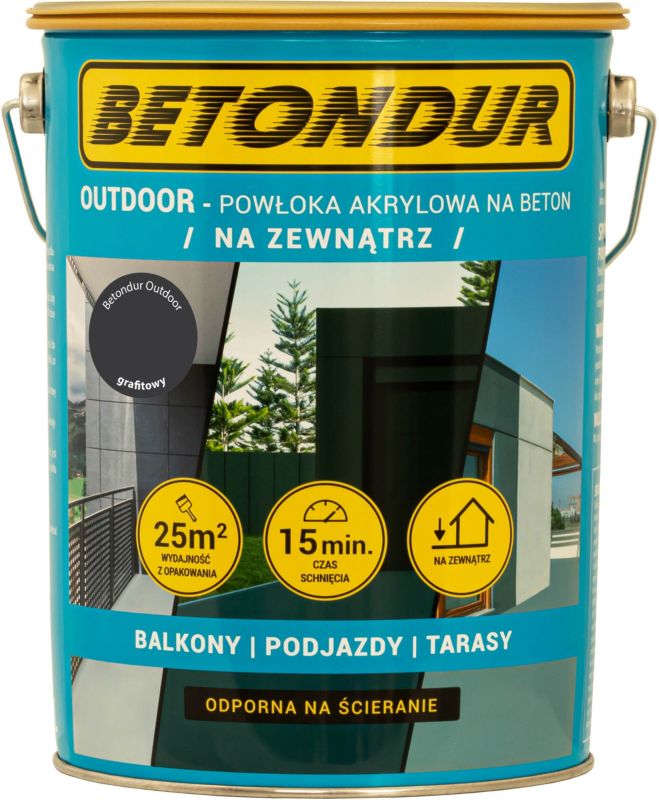 Betondur Outdoor betonmaling grafit 5 l