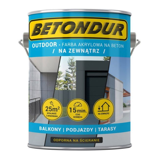 Betondur Outdoor grå betonmaling 5 l