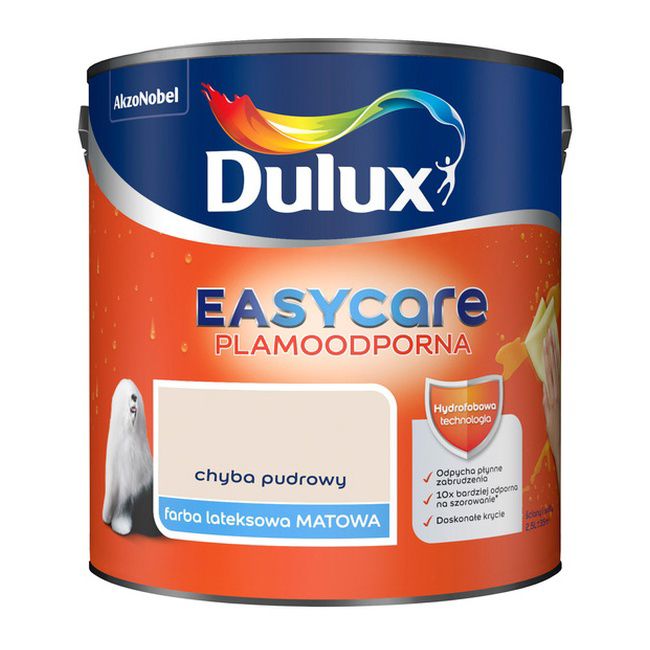 Dulux EasyCare maling i pudderfarve 2,5 l
