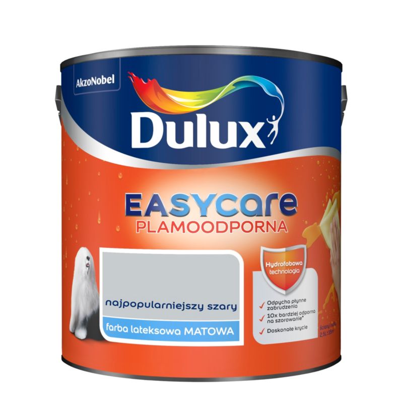 Dulux EasyCare maling mest populære grå 2,5 l