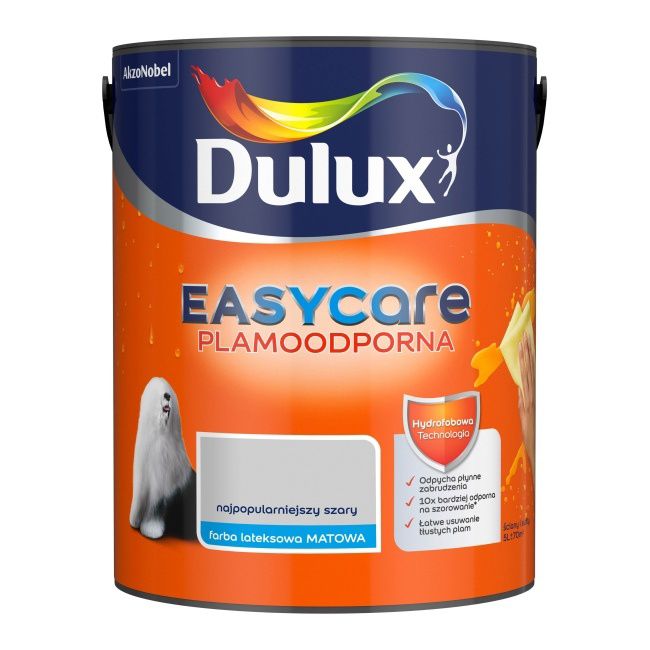 Dulux EasyCare maling mest populære grå 5 l