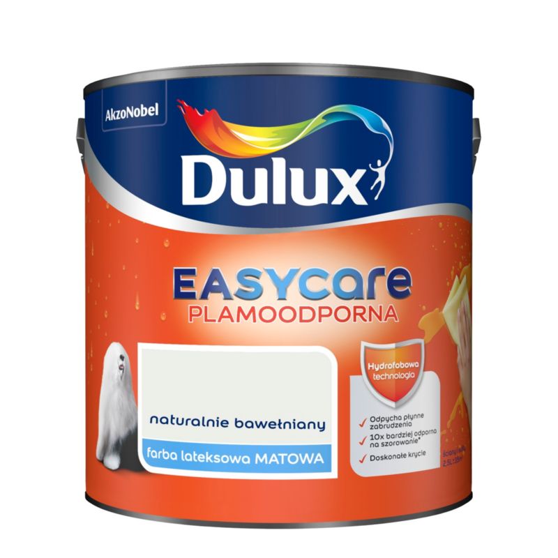 Dulux EasyCare maling i naturlig bomuld 2,5 l