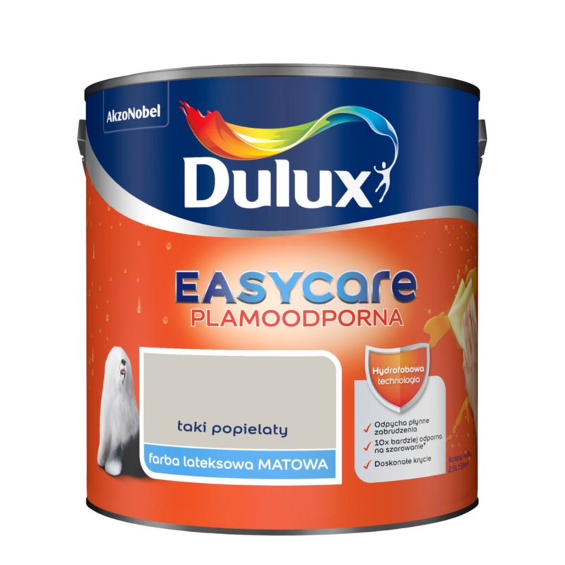 Dulux EasyCare maling i grå nuance 2,5 l