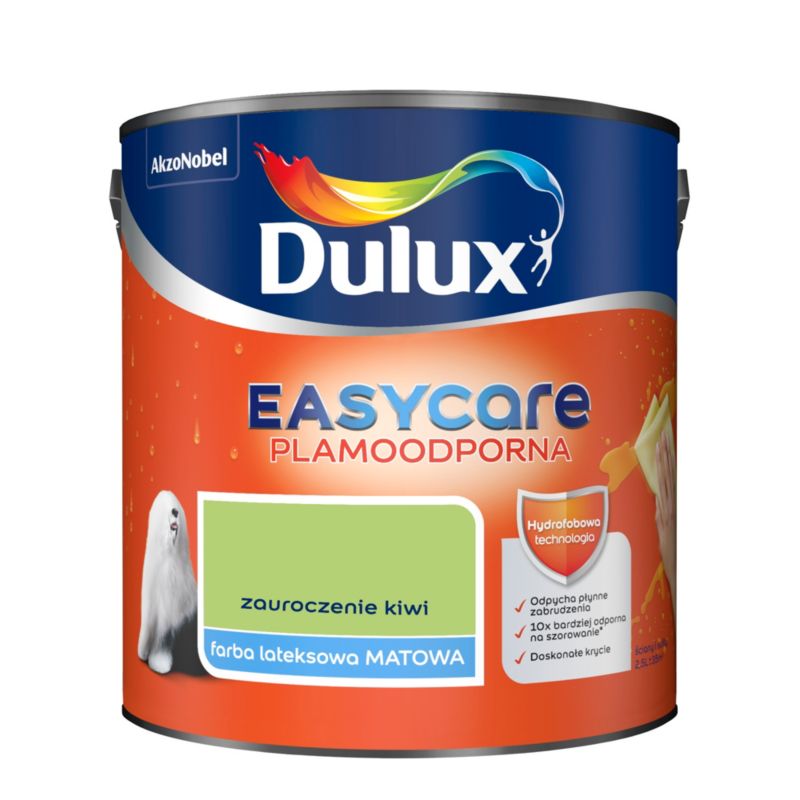 Dulux EasyCare maling i farven Kiwi-fortryllelse 2,5 l